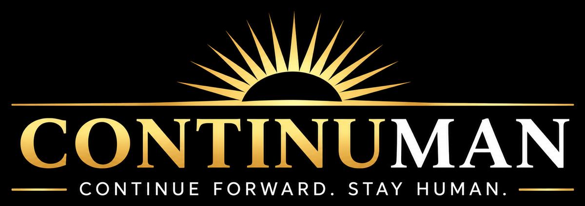 Continuman — Continue Forward. Stay Human.